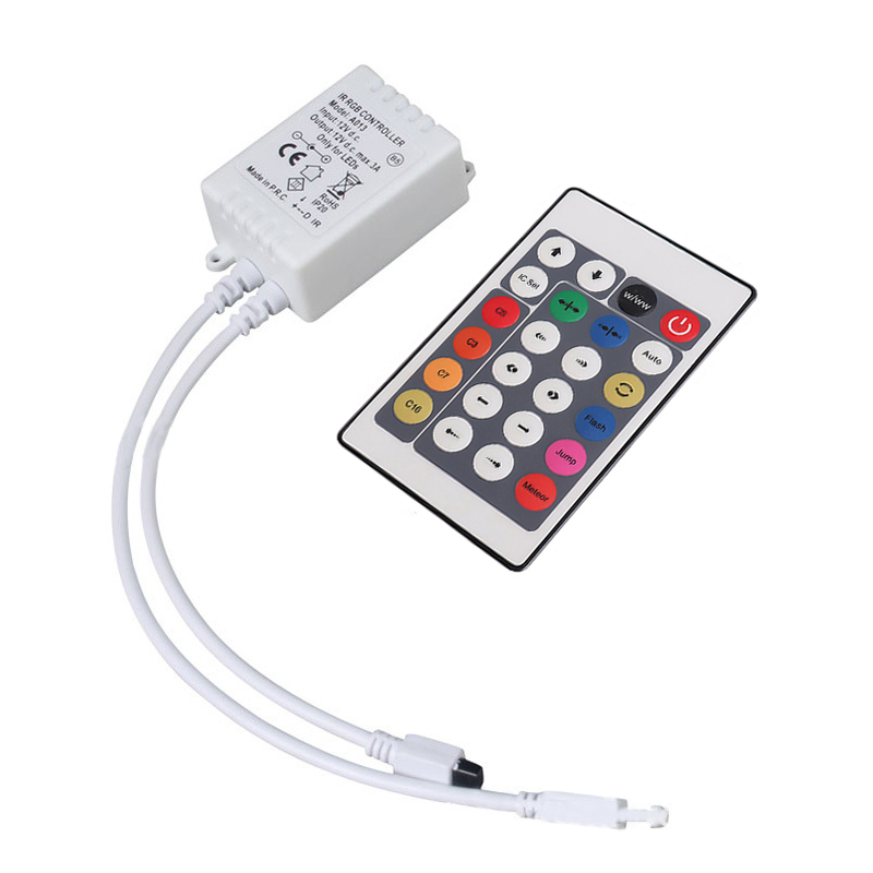 DC12V Addressable RGB LED Controller IR Remote Control